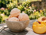 myLINE Pfirsich-Kokos Summer Vibes – erfrischendes Eis zum Abnehmen