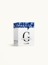 Eine Packung myLINE Geschmacksvariation Heidelbeere